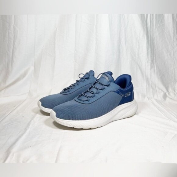 Skechers Slip-ins BOBS Mens Slate Blue Sport Squad Chaos Sneakers~11.5~ - Picture 1 of 6